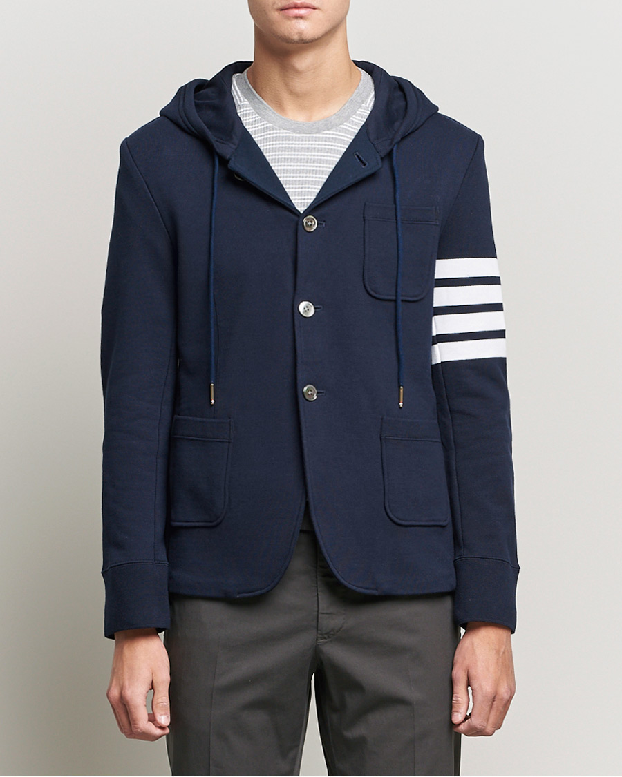 Herre | Blazere & jakker | Thom Browne | Hooded Sport Coat Navy
