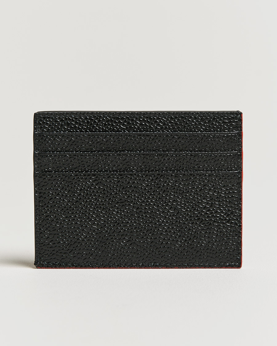 Herre | Thom Browne Double Sided Card Holder Black | Thom Browne | Double Sided Card Holder Black