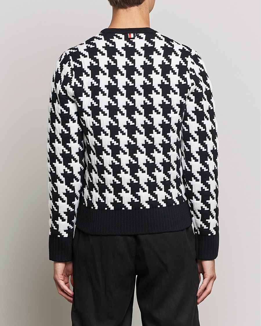 Herre | Trøjer | Thom Browne | Houndstooth Jacquard Sweater Black/White