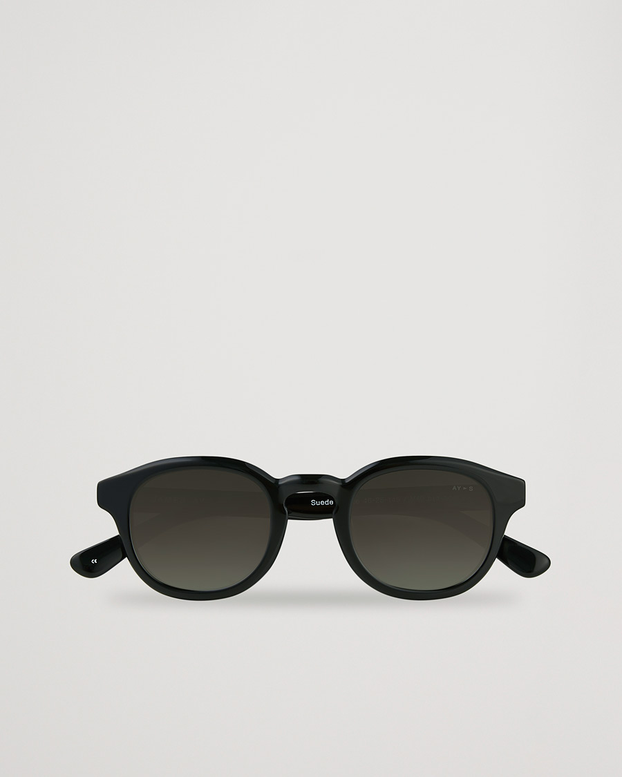 Herre | James Ay Suede Sunglasses Black | James Ay | Suede Sunglasses Black