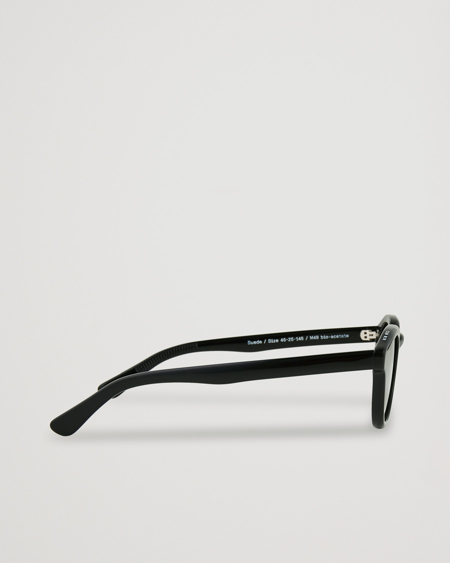 Herre | James Ay Suede Sunglasses Black | James Ay | Suede Sunglasses Black