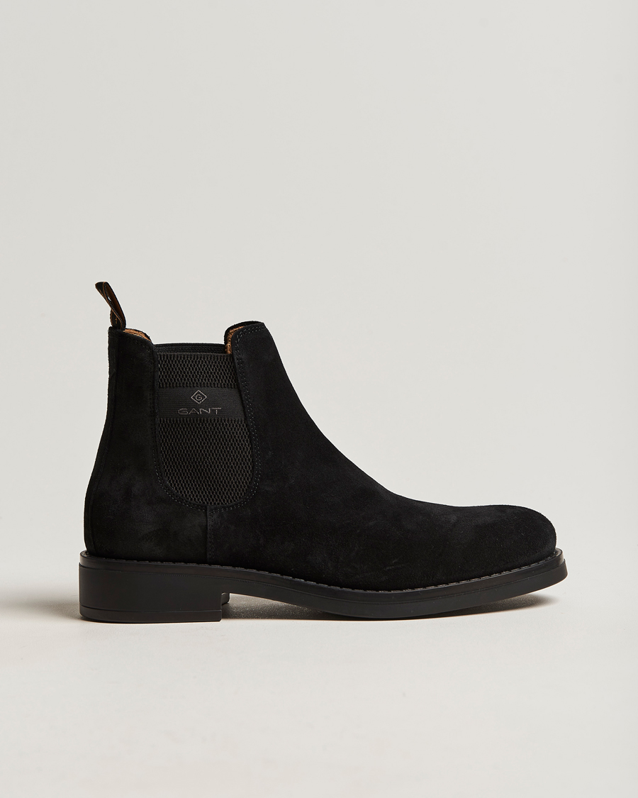 Herre | GANT Brookly Suede Chelsea Boot Black | GANT | Brookly Suede Chelsea Boot Black