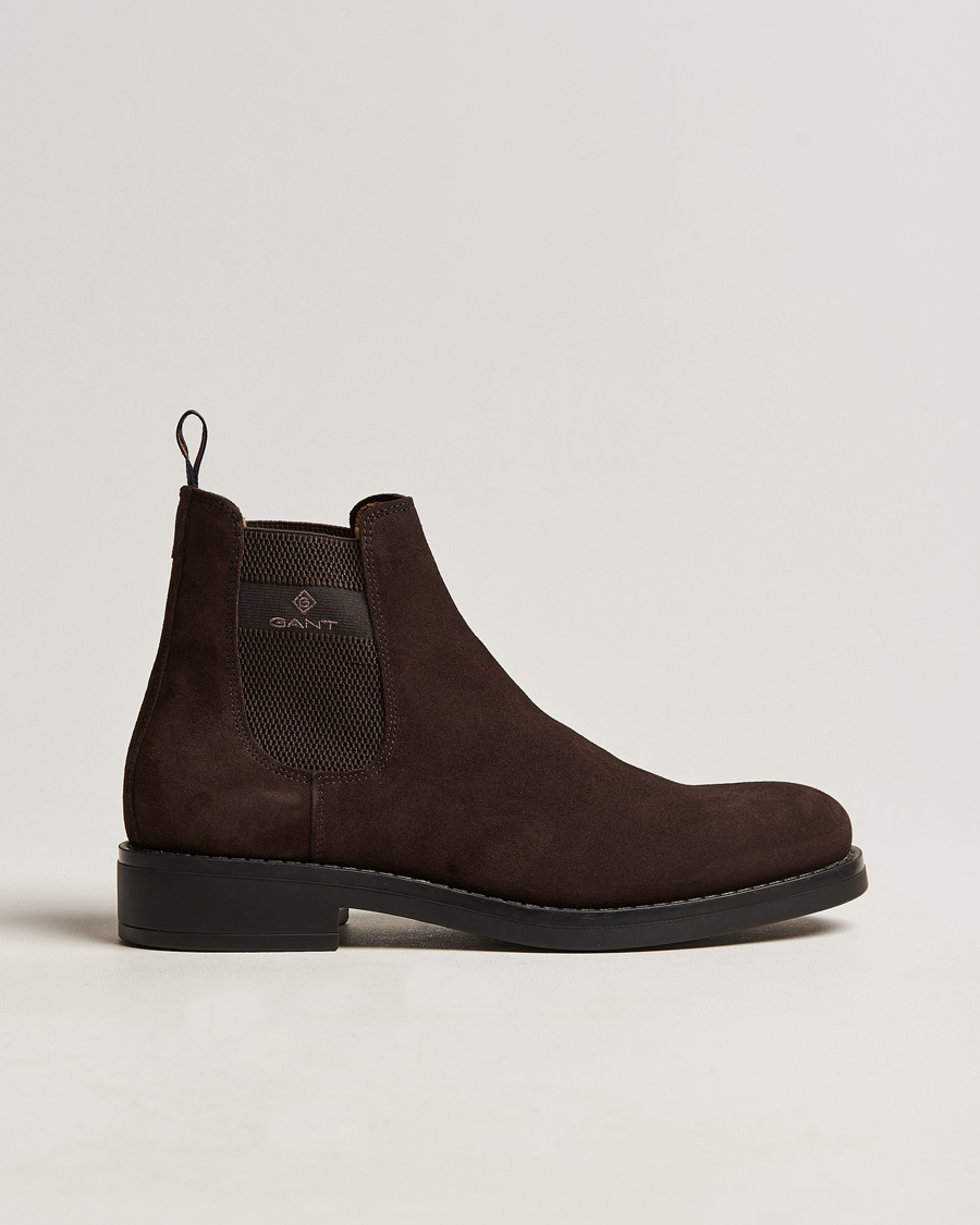 Herre | GANT Brookly Suede Chelsea Boot Dark Brown | GANT | Brookly Suede Chelsea Boot Dark Brown