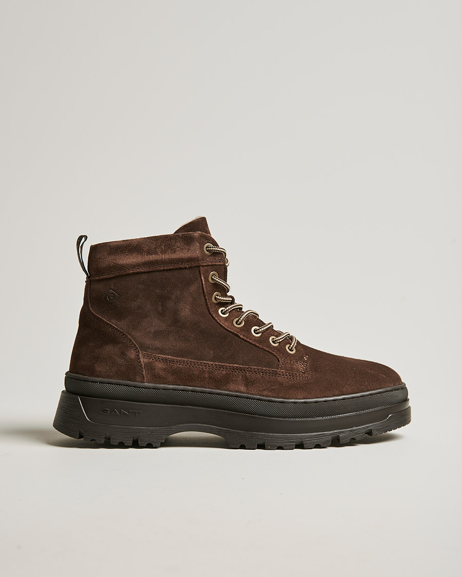 Herre | GANT St Grip Mid Lace Boot Dark Brown | GANT | St Grip Mid Lace Boot Dark Brown