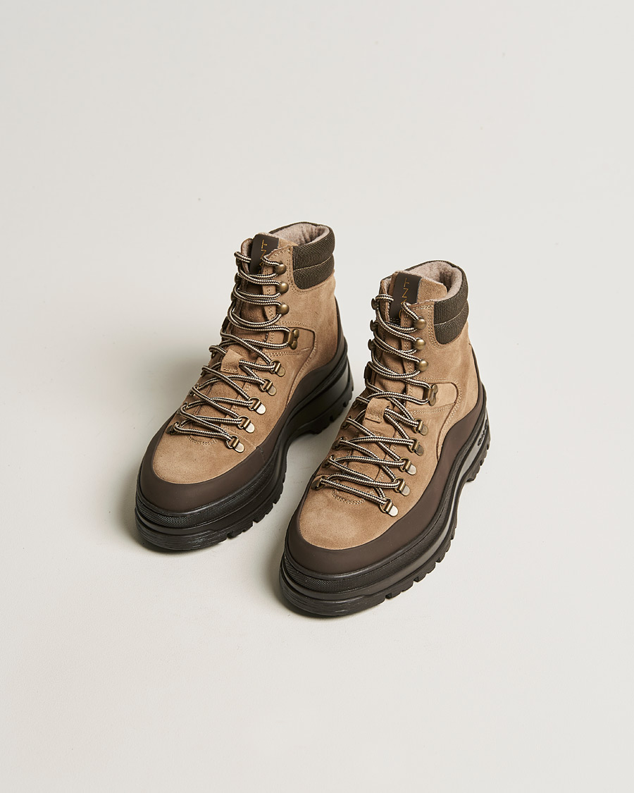 Herre | GANT St Grip Mid Lace Boot Taupe | GANT | St Grip Mid Lace Boot Taupe