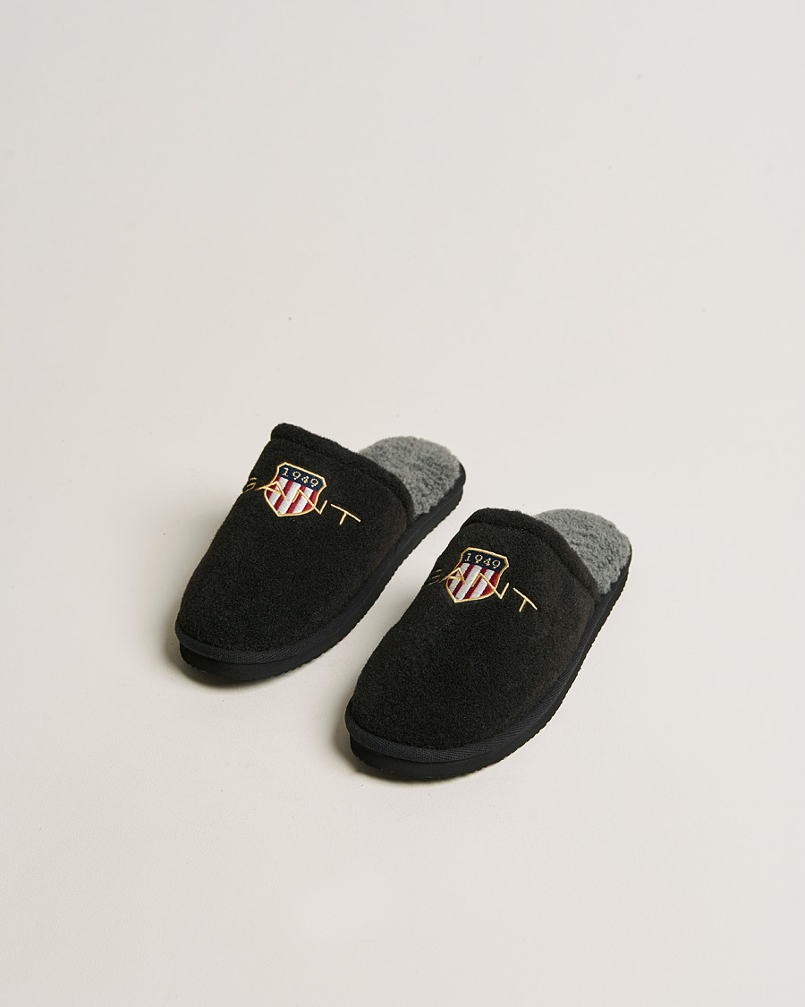 Herre | GANT Tamaware Terry Slippers Black | GANT | Tamaware Terry Slippers Black