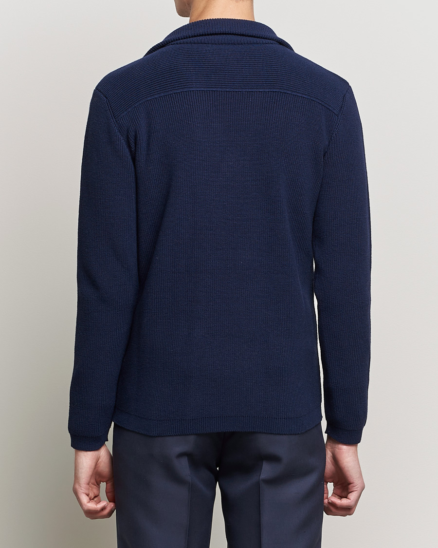 Herre | Blazere & jakker | Giorgio Armani | Double Breasted Knitted Blazer Navy