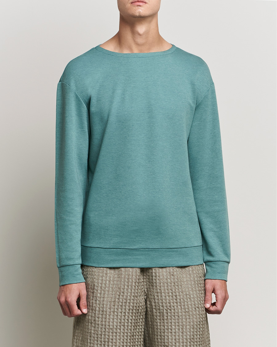Herre | Pullovers med rund hals | Giorgio Armani | Cashmere/Silk Blend Pullover Acquamarina