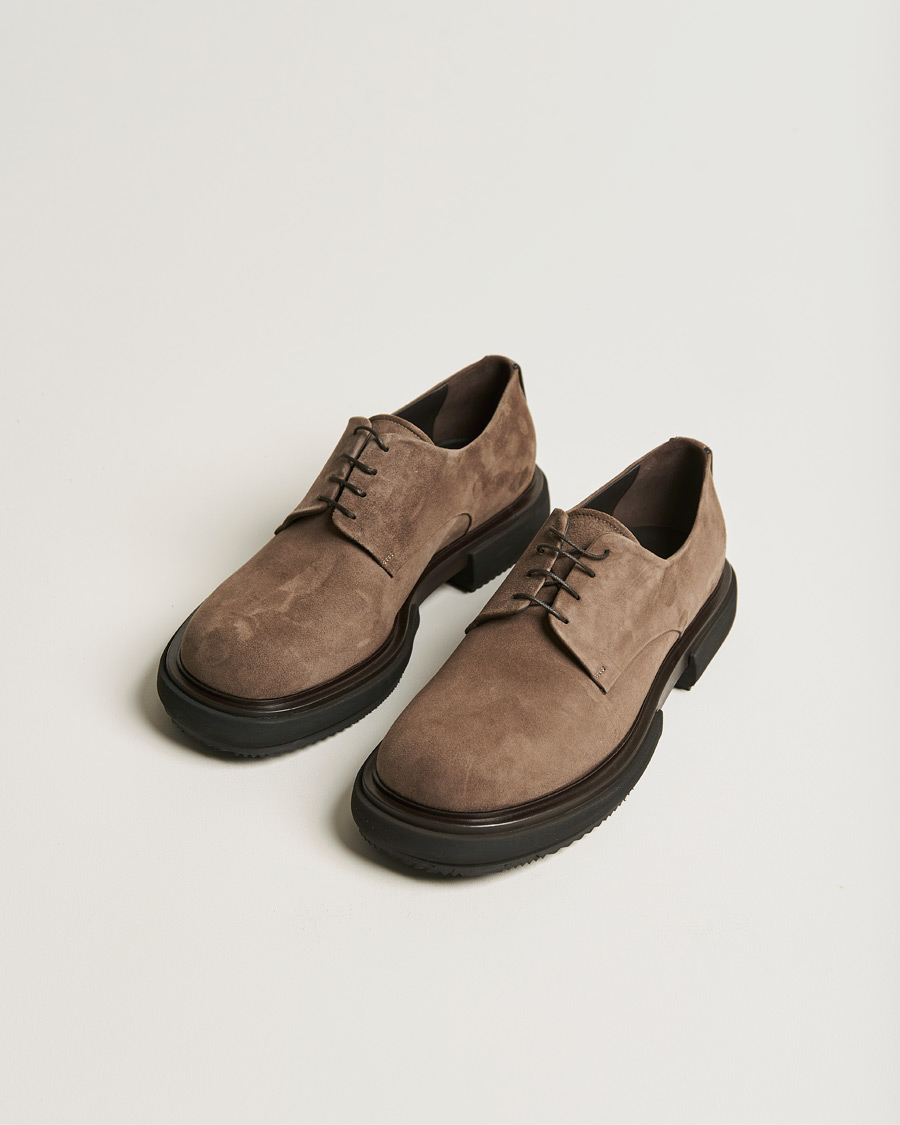 Herre | Giorgio Armani Plain Derbies Sand Suede | Giorgio Armani | Plain Derbies Sand Suede