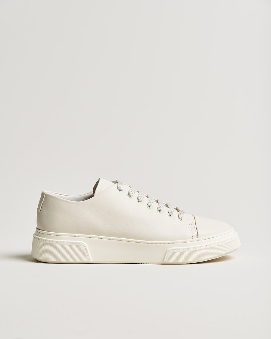 Herre | Giorgio Armani Plain Sneakers Off White | Giorgio Armani | Plain Sneakers Off White