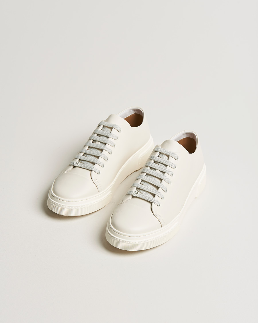 Herre | Giorgio Armani Plain Sneakers Off White | Giorgio Armani | Plain Sneakers Off White