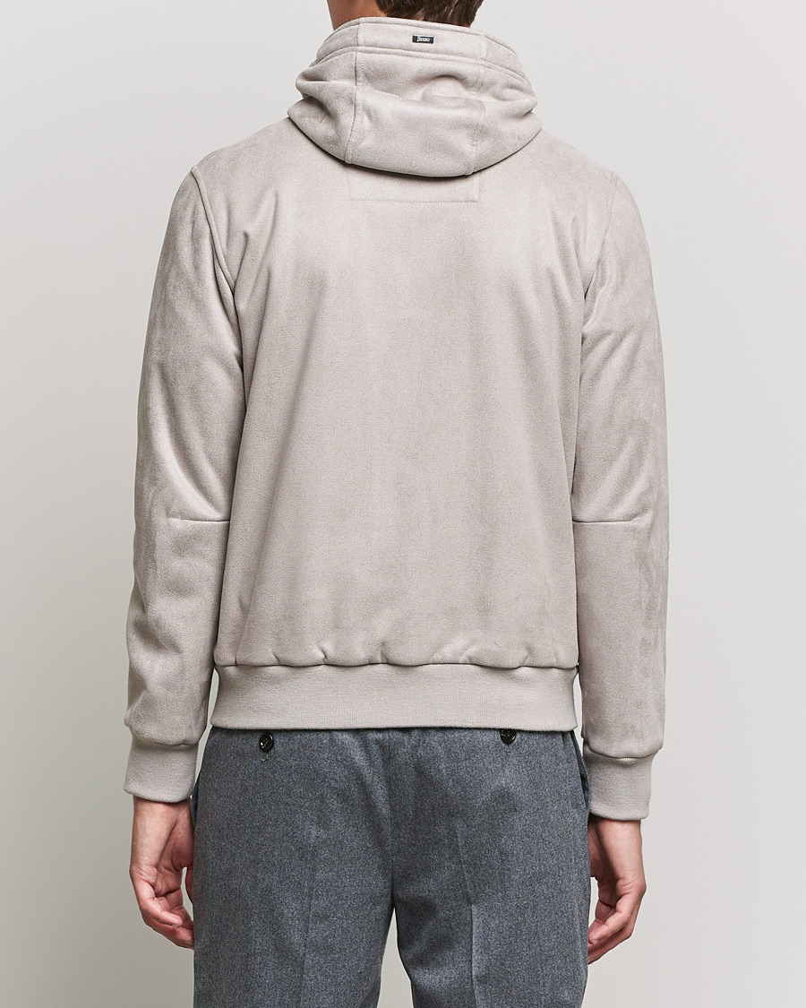 Herre | Jakker | Herno | Faux Suede Jacket Light Grey