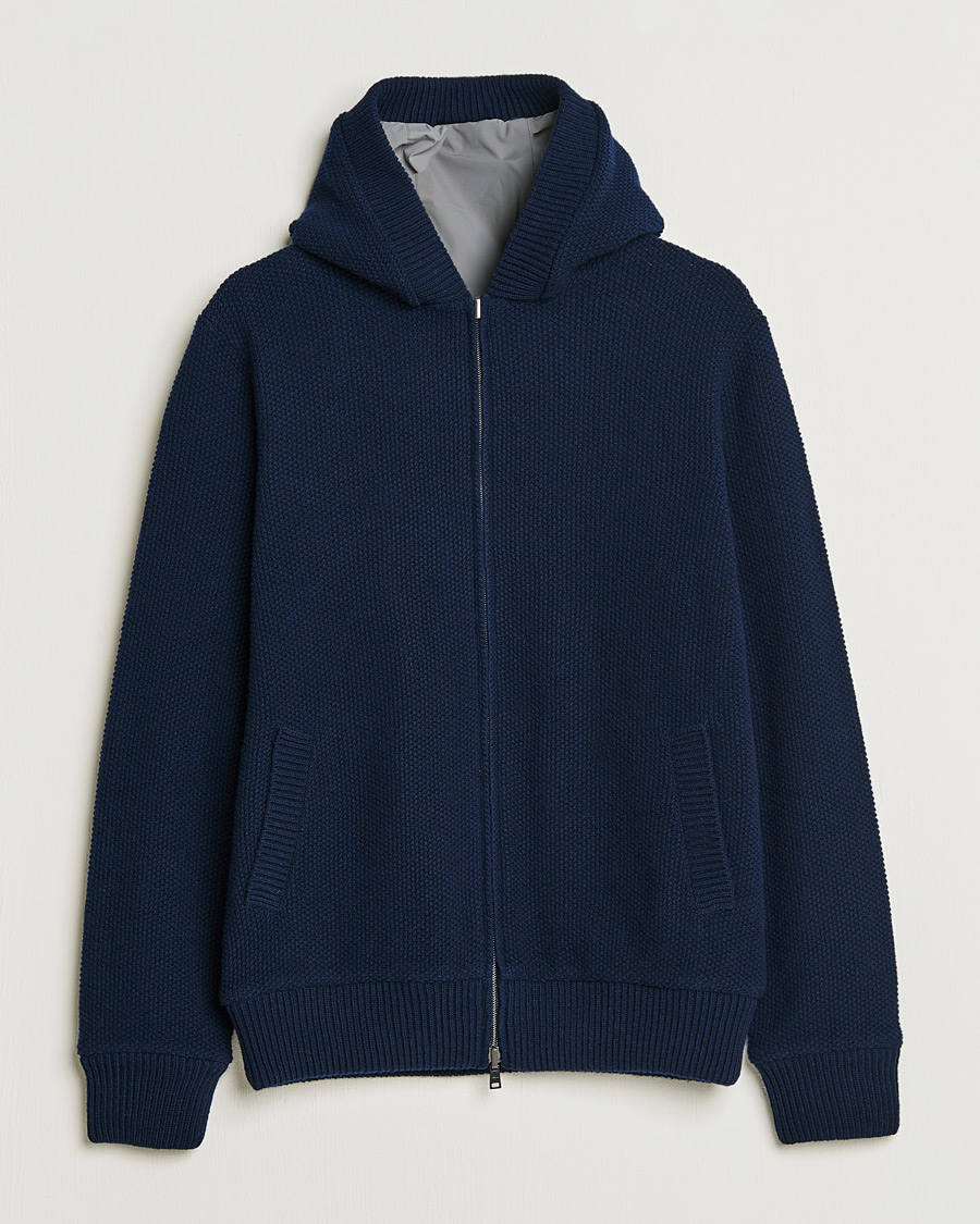 Herre | Jakker | Herno | Reversible Wool Bomber Jacket Navy