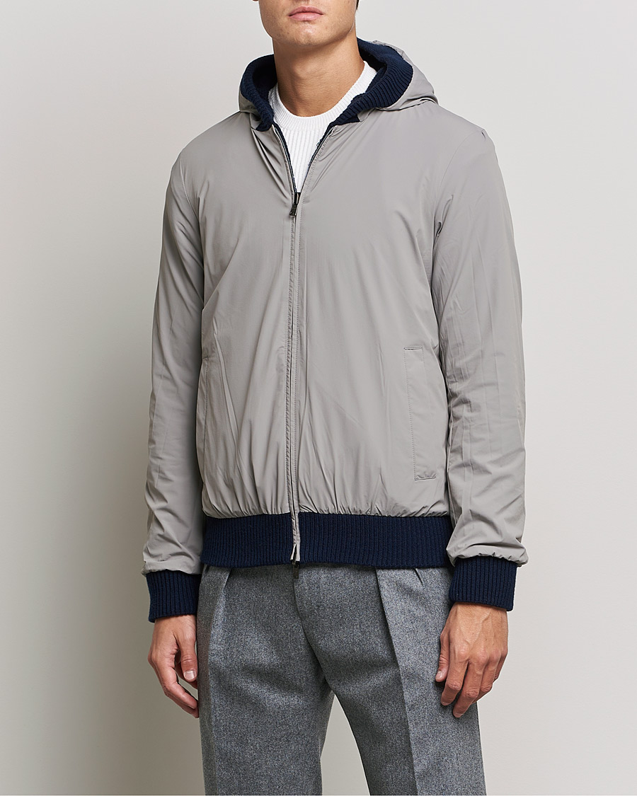 Herre | Jakker | Herno | Reversible Wool Bomber Jacket Navy
