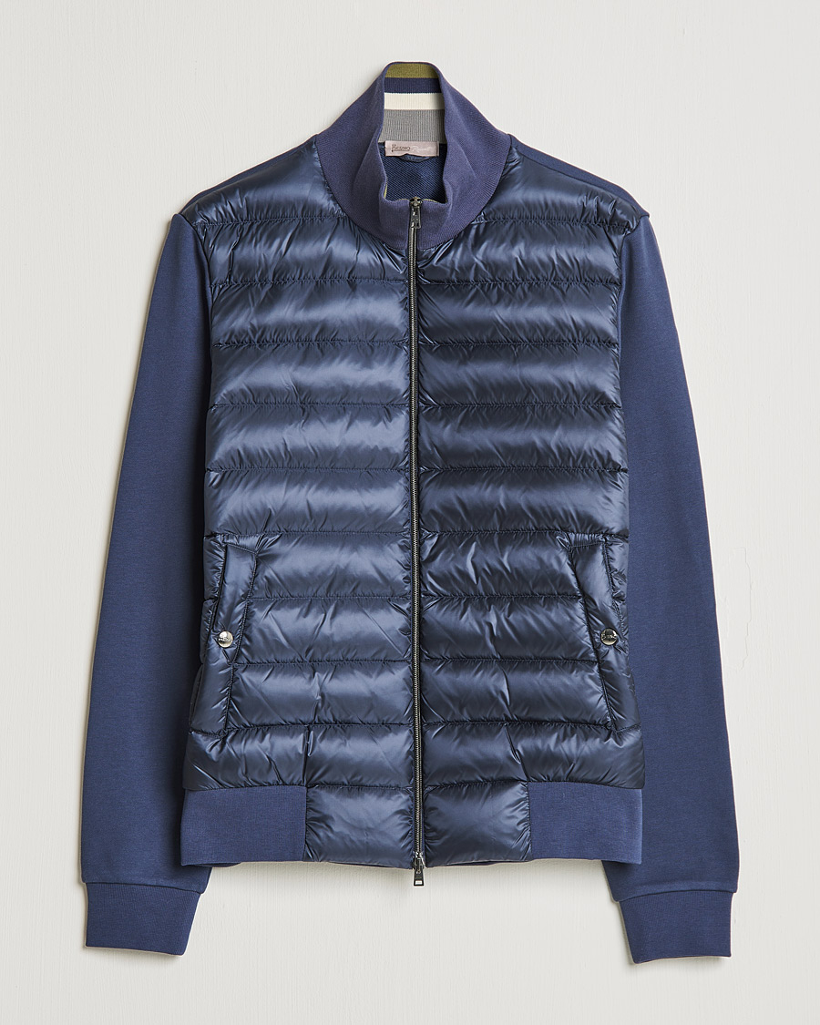 Herre | Jakker | Herno | Jersey Hybrid Jacket Navy