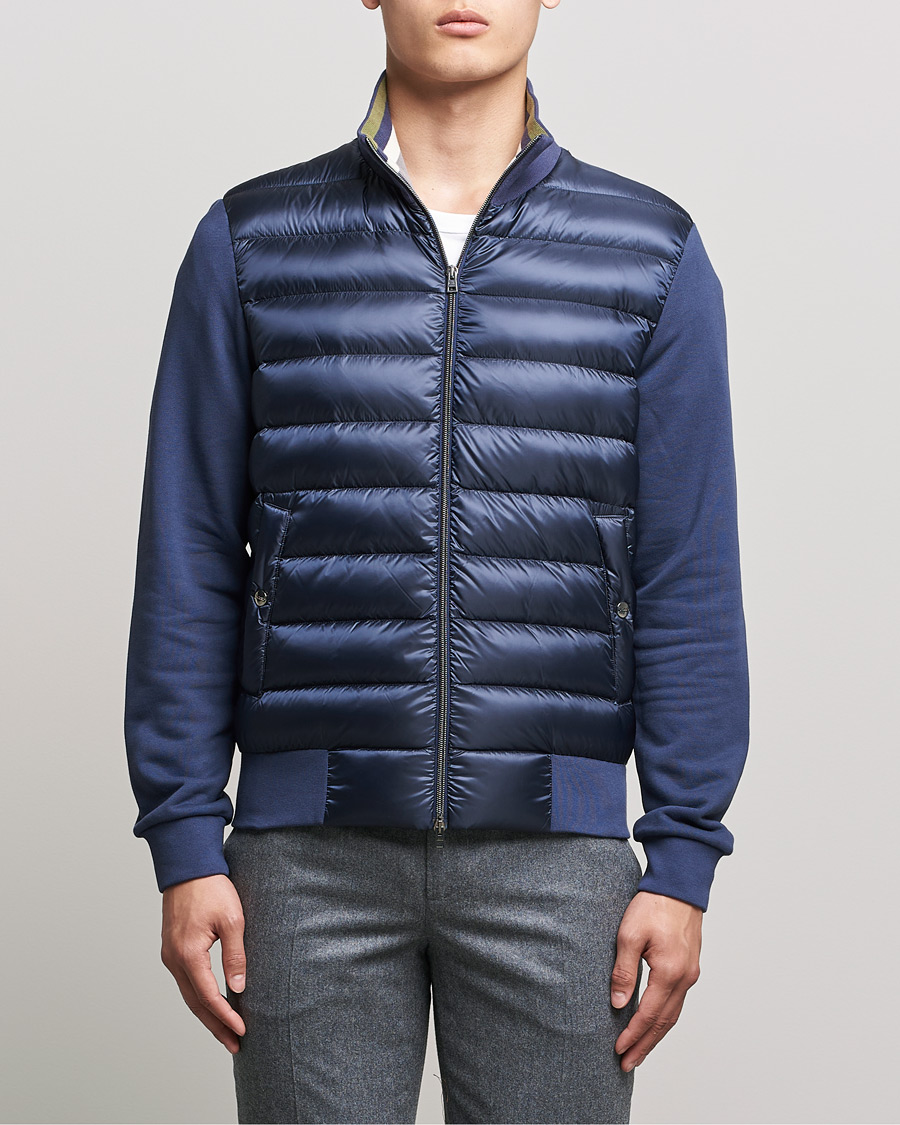 godt vælge TRUE Herno Jersey Hybrid Jacket Navy - CareOfCarl.dk