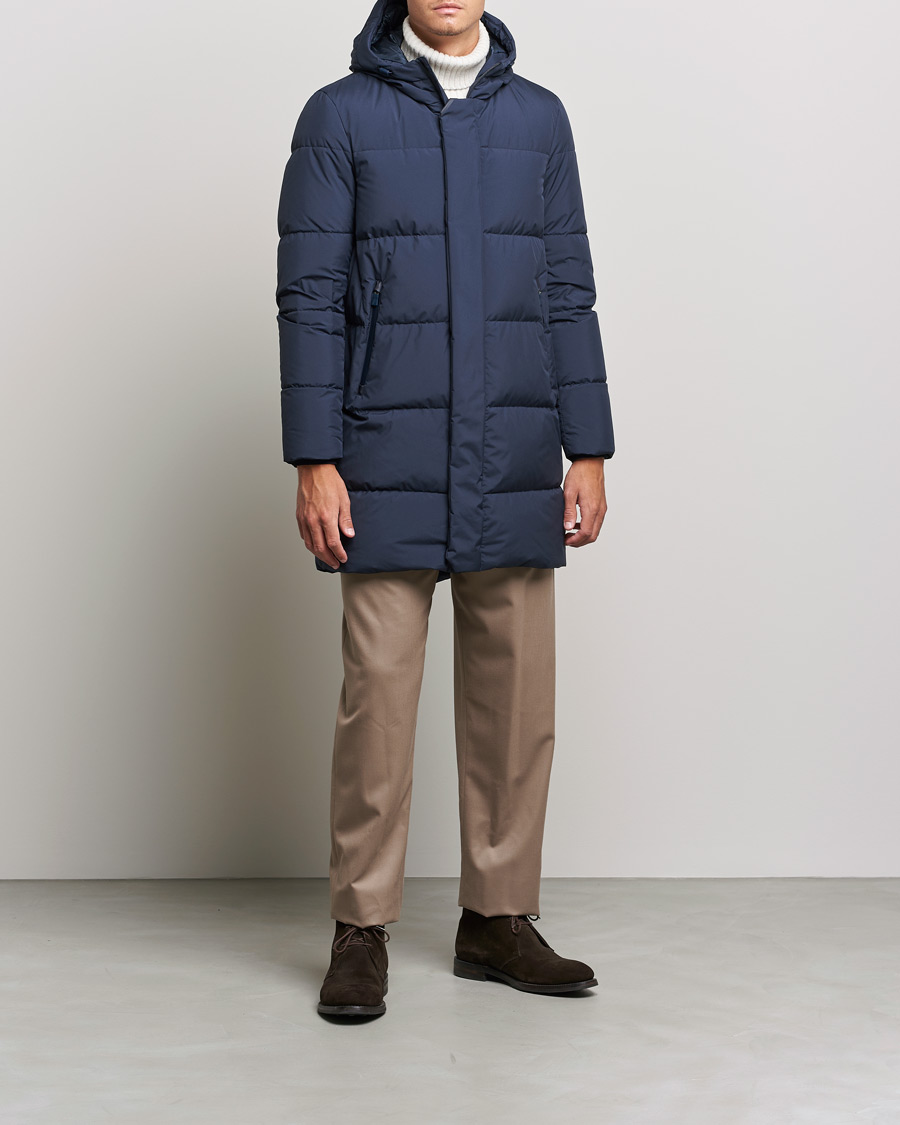 Herre | Jakker | Herno | Laminar Hooded Down Parka Navy