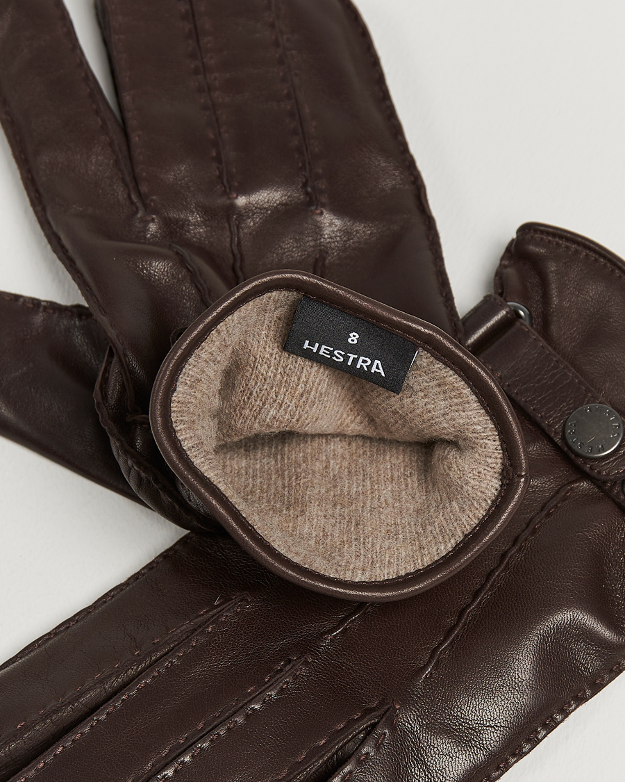 Herre | Business & Beyond | Hestra | Jake Wool Lined Buckle Glove Espresso