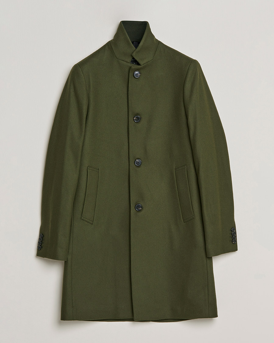 Herre | Jakker | J.Lindeberg | Holger 2.0 Melton Coat Forest Green