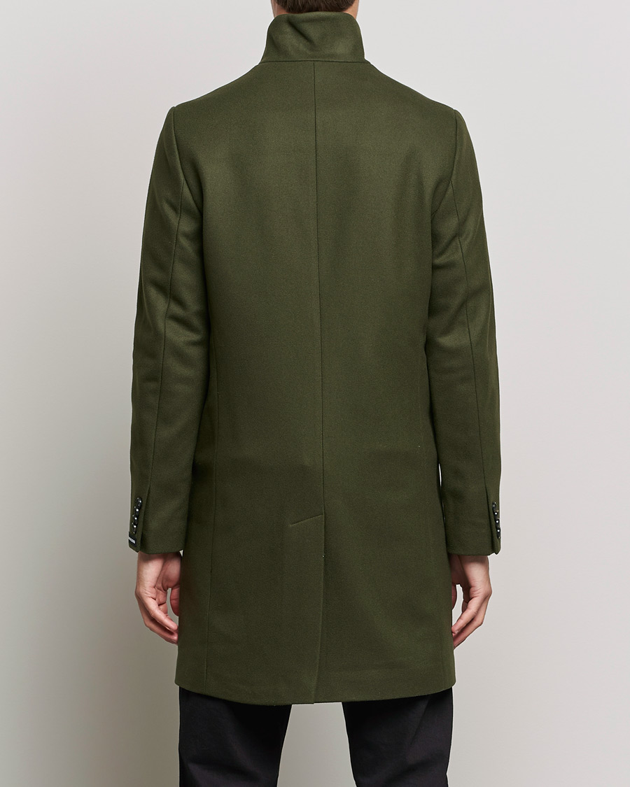 Herre | Jakker | J.Lindeberg | Holger 2.0 Melton Coat Forest Green