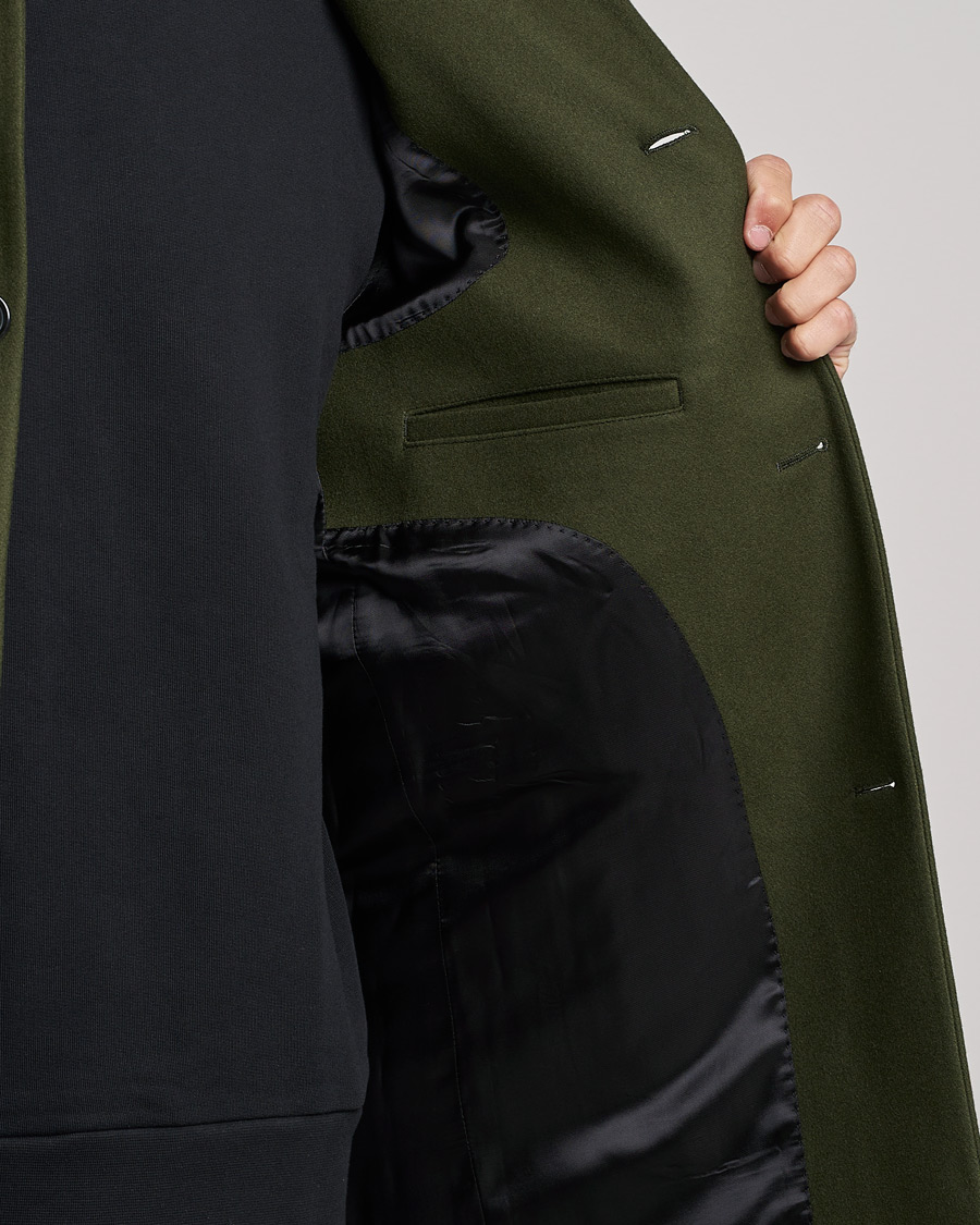 Herre | Jakker | J.Lindeberg | Holger 2.0 Melton Coat Forest Green