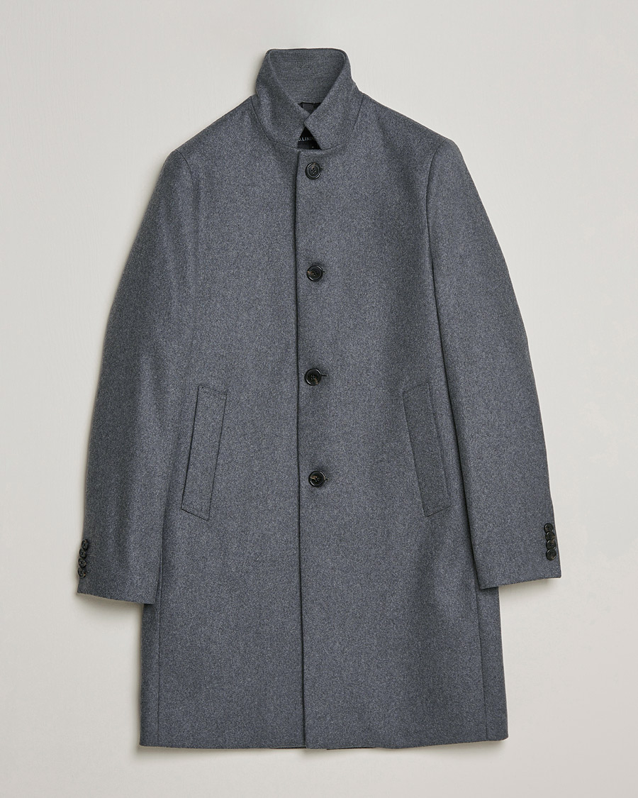 Herre | Jakker | J.Lindeberg | Holger 2.0 Melton Coat Volcanic Ash