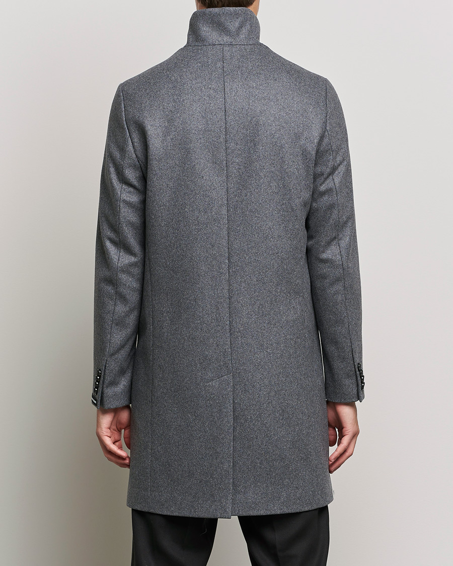 Herre | Jakker | J.Lindeberg | Holger 2.0 Melton Coat Volcanic Ash