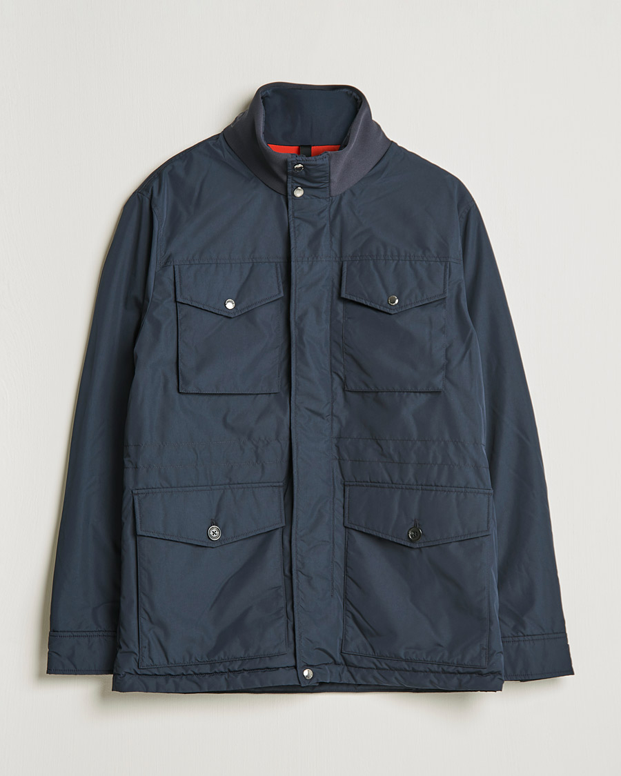 Herre | Field jackets | J.Lindeberg | Acer Padded Field Jacket Navy