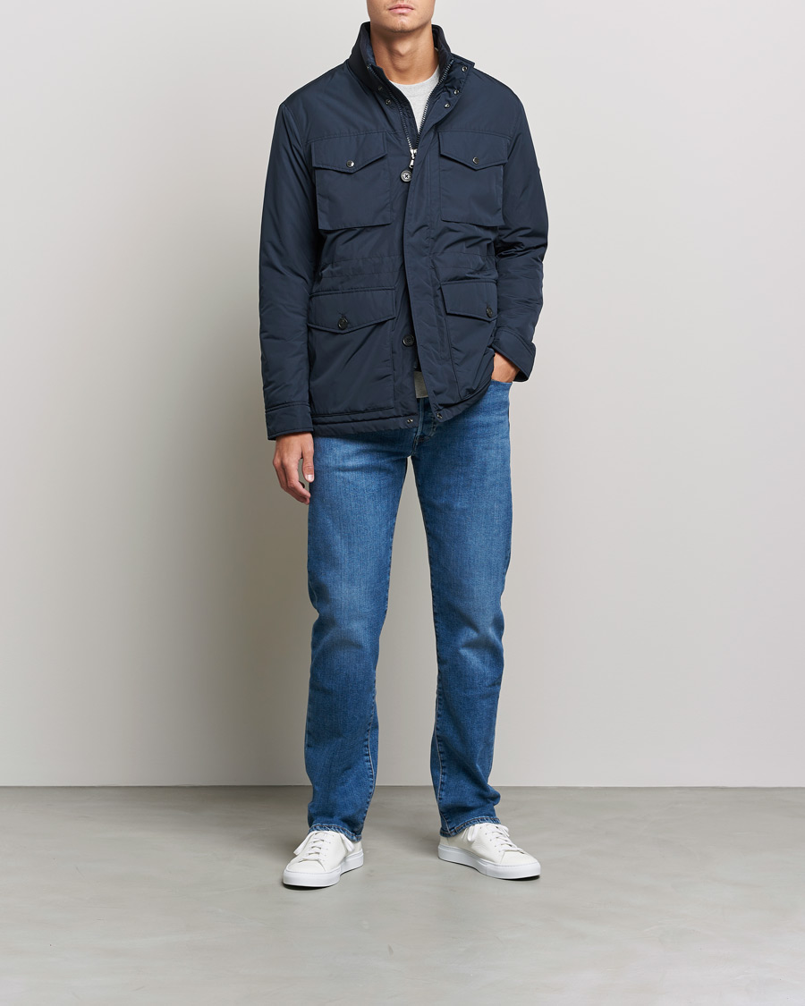 Herre | Jakker | J.Lindeberg | Acer Padded Field Jacket Navy