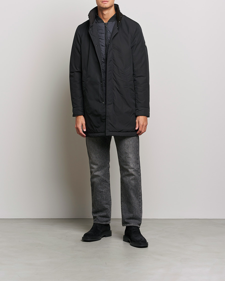 Herre | Jakker | J.Lindeberg | Hollis Tech Padded Coat Black