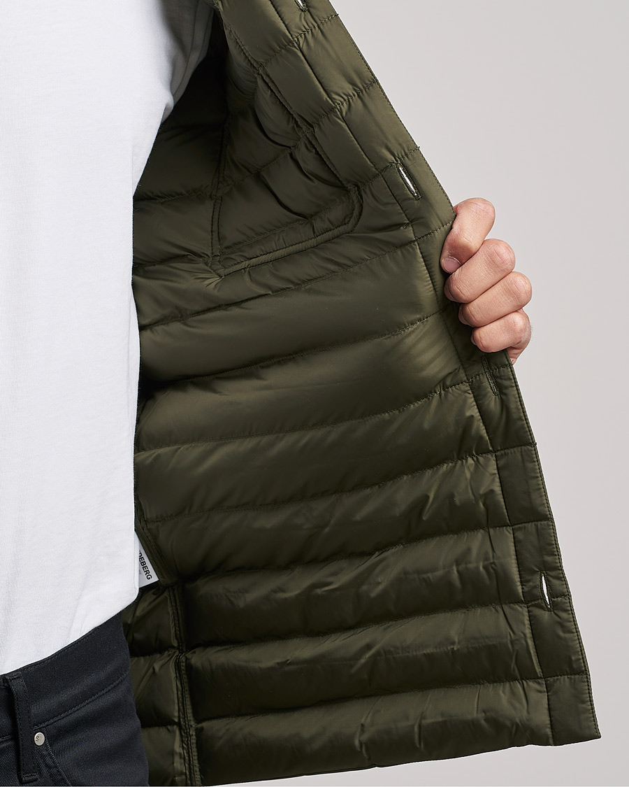 Herre | Skjorter | J.Lindeberg | Gorman Quilted Overshirt Forest Green