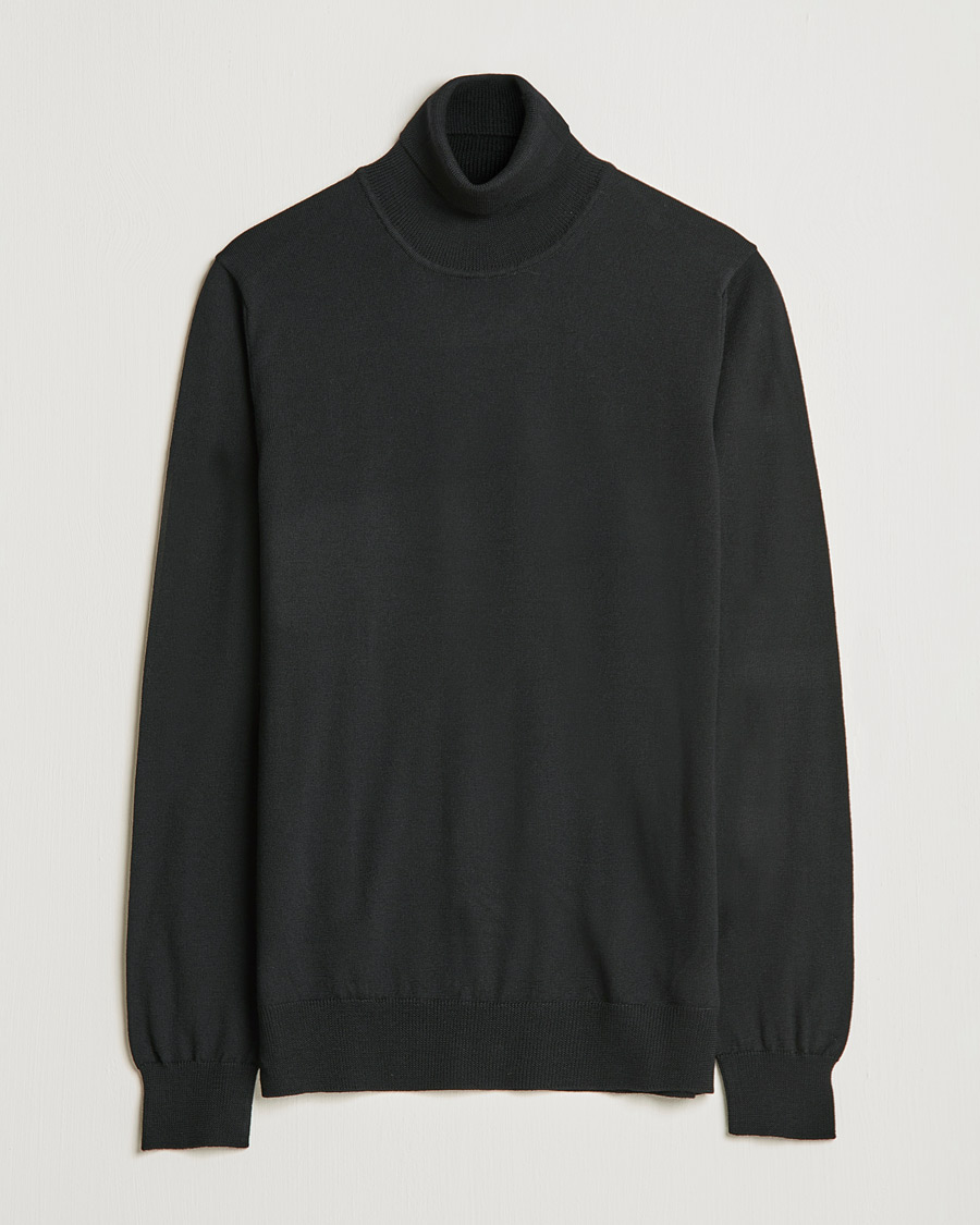Herre | Trøjer | J.Lindeberg | Lyd True Merino Polo Black
