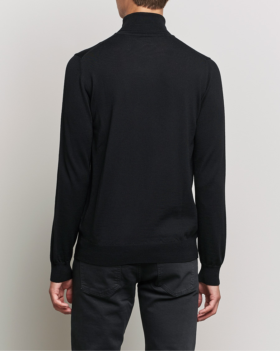 Herre | Trøjer | J.Lindeberg | Lyd True Merino Polo Black