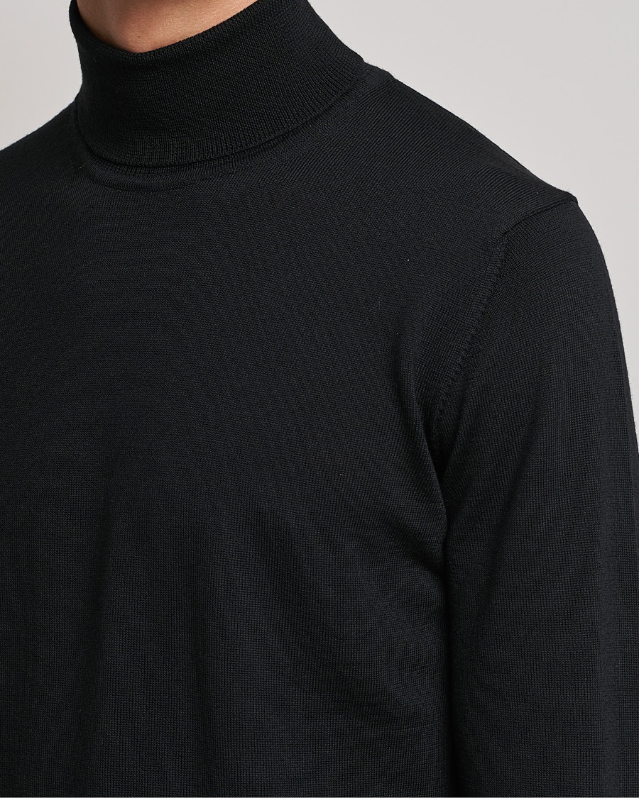 Herre | Trøjer | J.Lindeberg | Lyd True Merino Polo Black