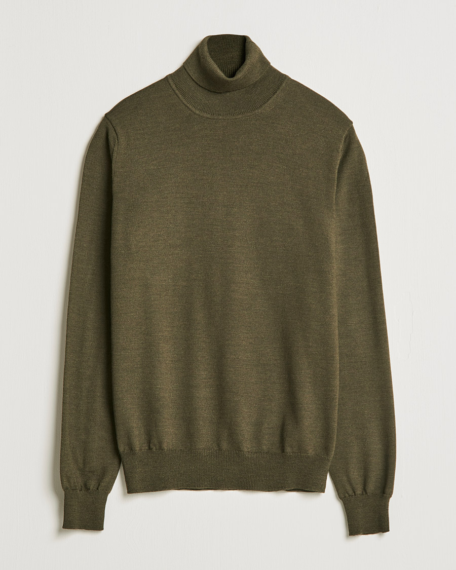 Herre | Trøjer | J.Lindeberg | Lyd True Merino Polo Forest Green