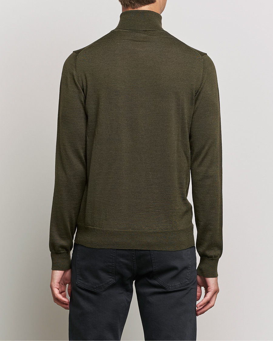 Herre | Trøjer | J.Lindeberg | Lyd True Merino Polo Forest Green