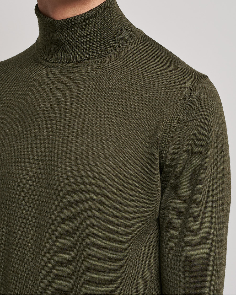 Herre | Trøjer | J.Lindeberg | Lyd True Merino Polo Forest Green