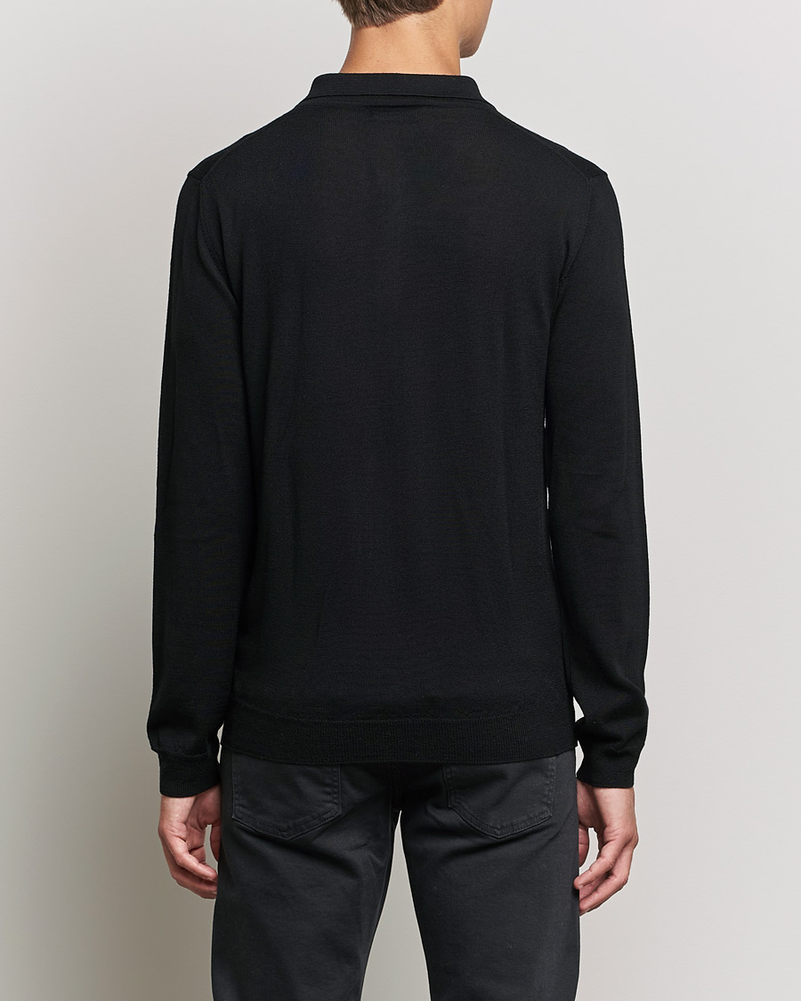 Herre | Trøjer | J.Lindeberg | Noel True Merino Poloshirt Black