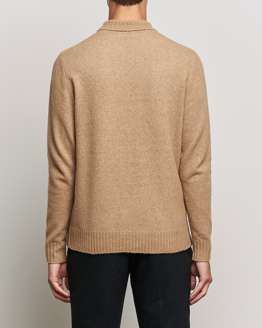 Herre | Trøjer | J.Lindeberg | Orian Wool Blend Turtleneck Tiger Brown