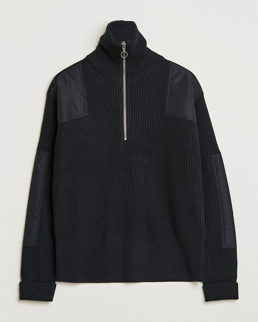 Herre | Trøjer | J.Lindeberg | Ethan Chunky Half Zip Black