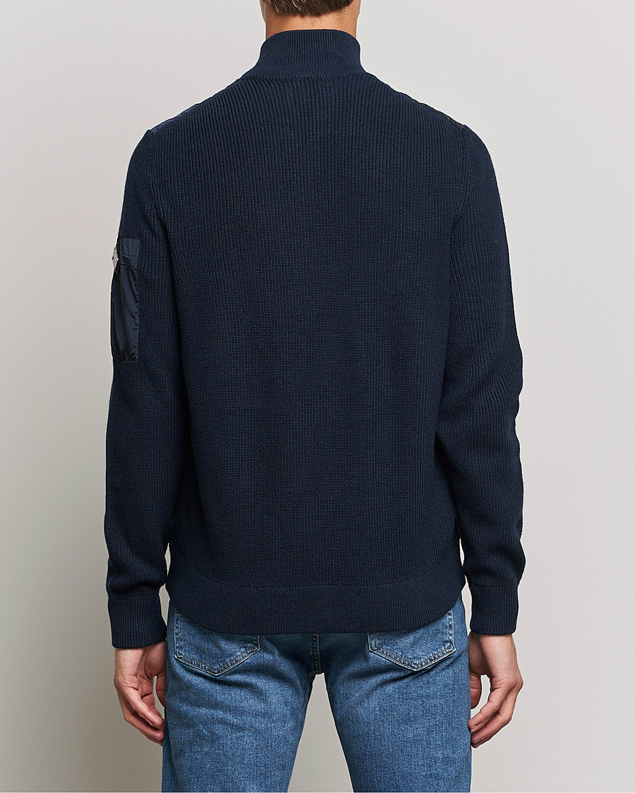 Herre | Trøjer | J.Lindeberg | Beck Knitted Hybrid Jacket Navy