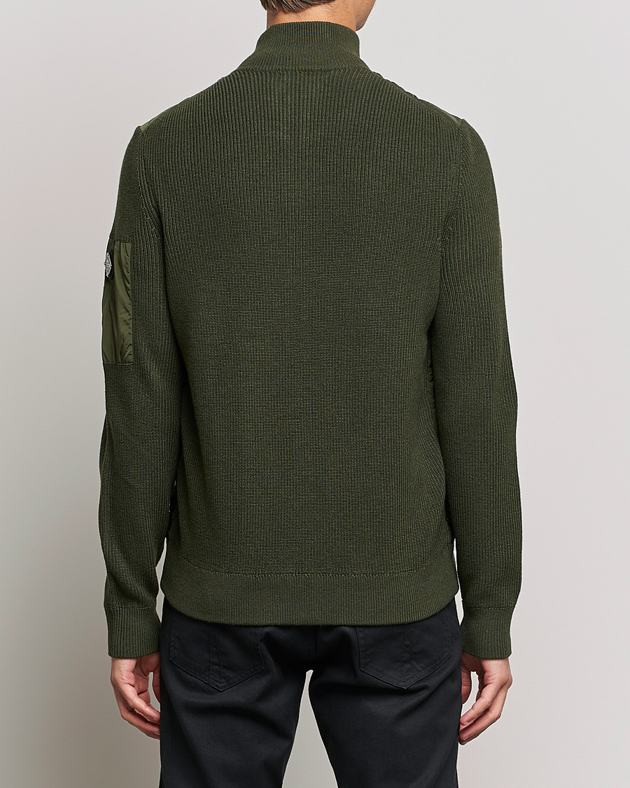 Herre | Trøjer | J.Lindeberg | Beck Knitted Hybrid Jacket Forest Green