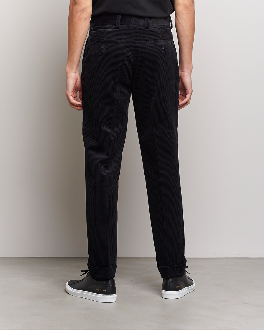 Herre | Bukser | J.Lindeberg | Gordon Pleated Corduroy Trousers Black