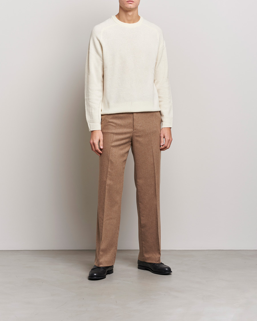 Herre | Bukser | J.Lindeberg | Haij Clean Flannel Trousers Tiger Brown