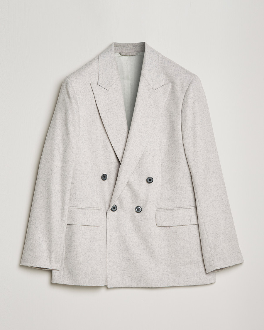 Herre | Blazere & jakker | J.Lindeberg | David Carded Wool Flannel DB Blazer Micro Chip