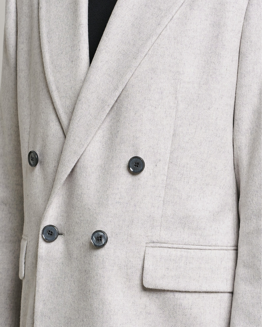 Herre | Blazere & jakker | J.Lindeberg | David Carded Wool Flannel DB Blazer Micro Chip