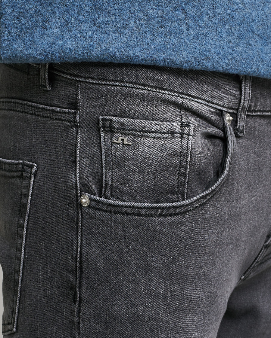 Herre | Jeans | J.Lindeberg | Jay Slate Stretched Washed Jeans Grantie