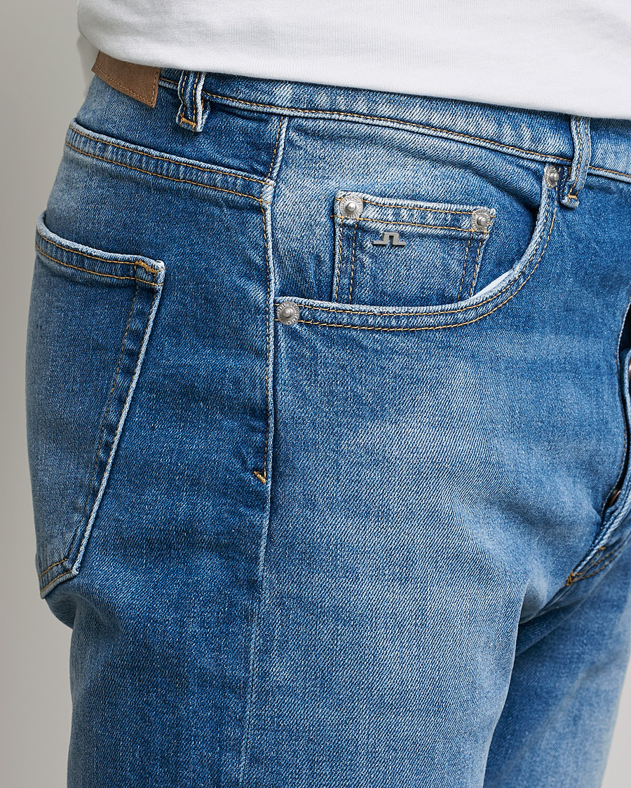 Herre | Jeans | J.Lindeberg | Cody Vintage Wash Jeans Light Blue