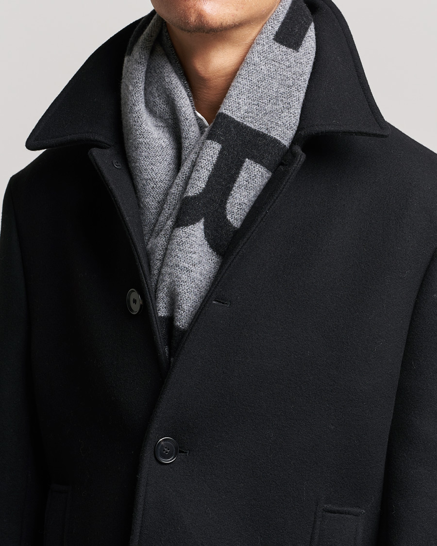 Herre | Halstørklæder | J.Lindeberg | Frame Signature Wool Scarf Gargoyle
