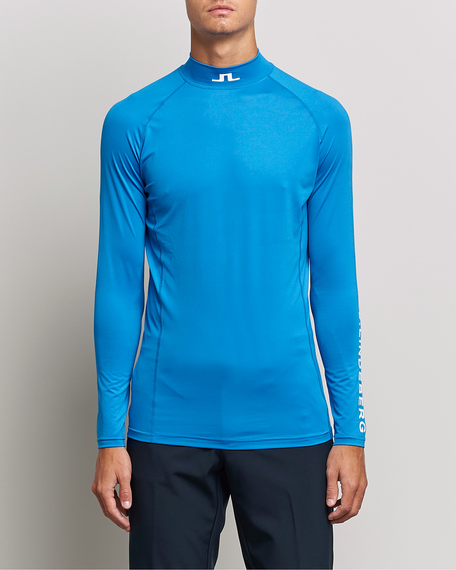 Herre | Langærmede t-shirts | J.Lindeberg | Aello Soft Compression T-Shirt Directoire Blue